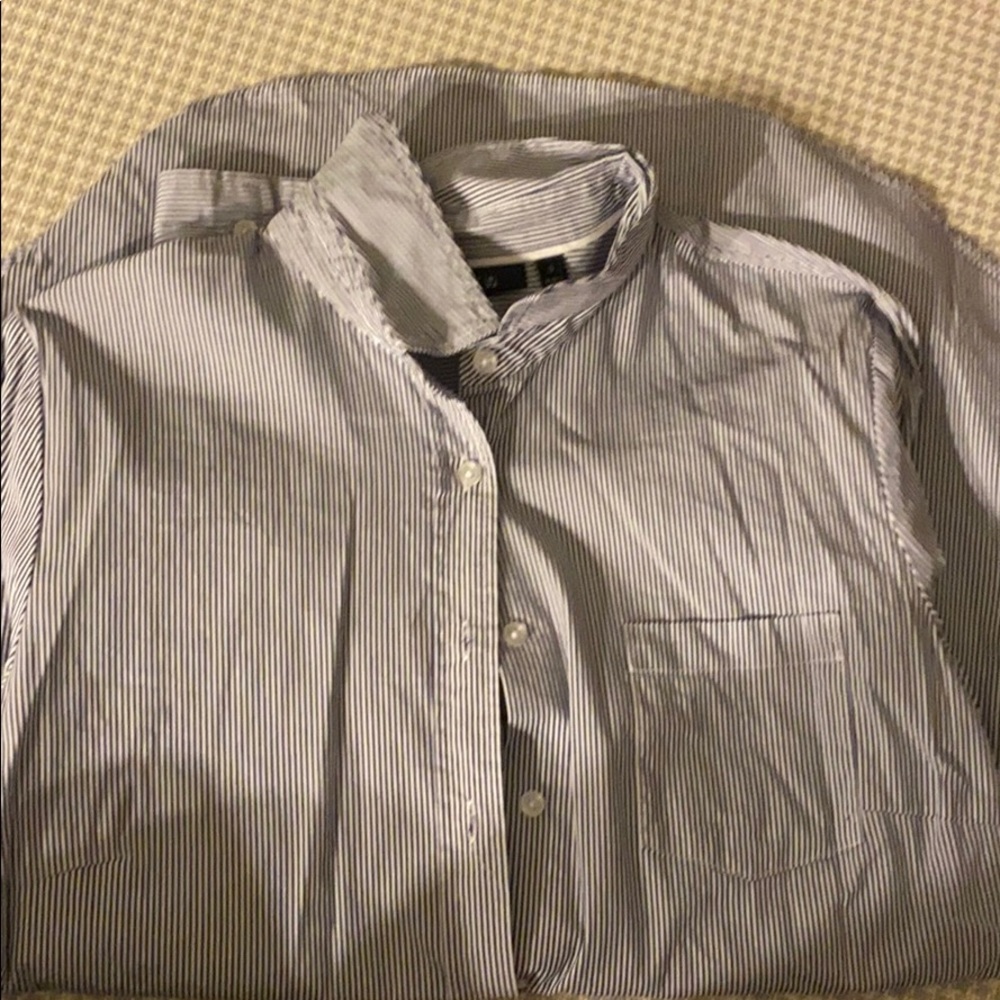 Apt 9 blue button down shirt